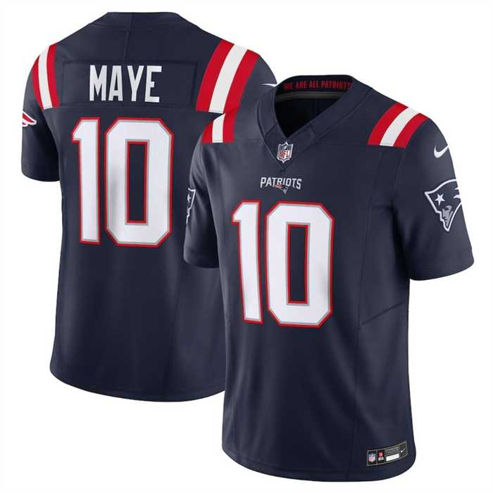Men & Women & Youth New England Patriots #10 Drake Maye Navy 2024 Draft F.U.S.E. Vapor Limited Football Stitched Jersey->new england patriots->NFL Jersey